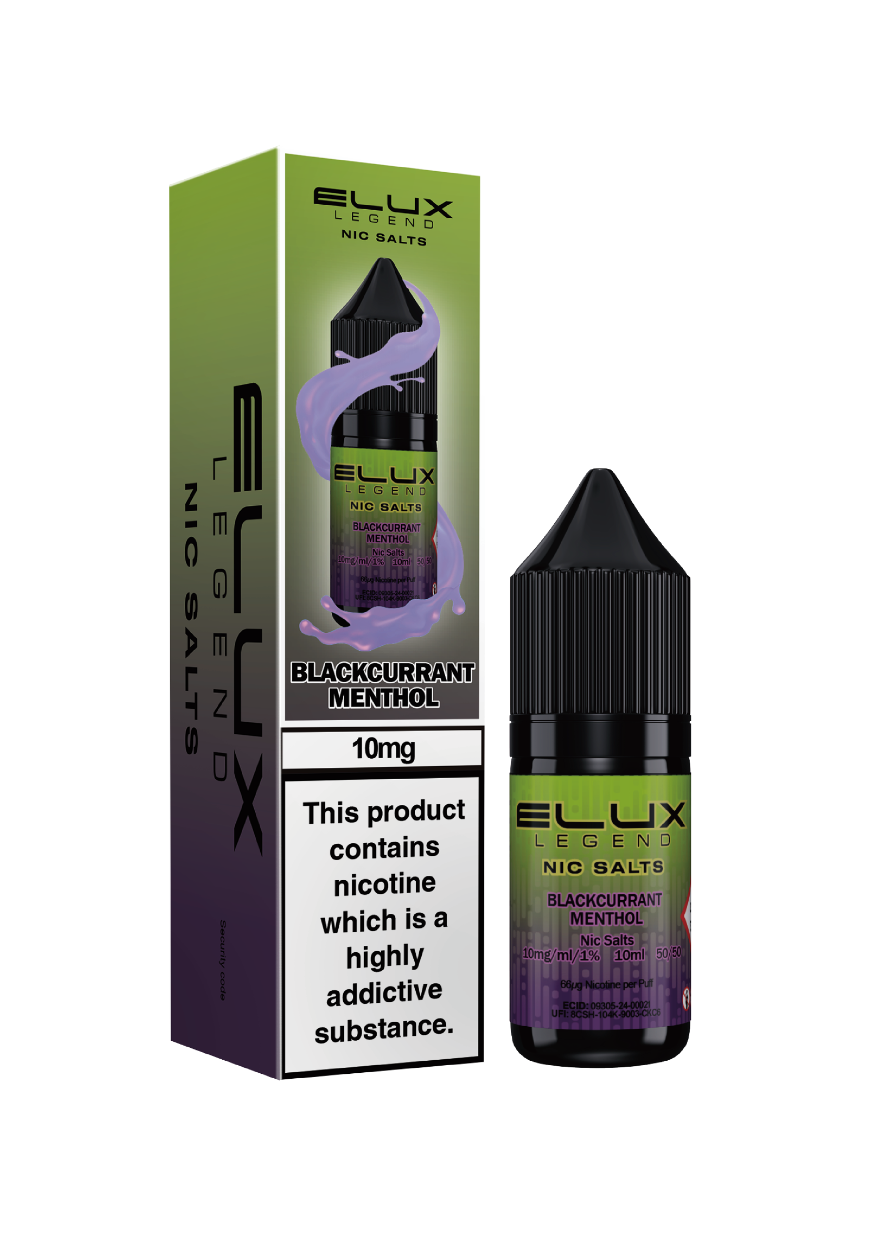 Elux Legends Blackcurrant Menthol 10mg Nic Salt