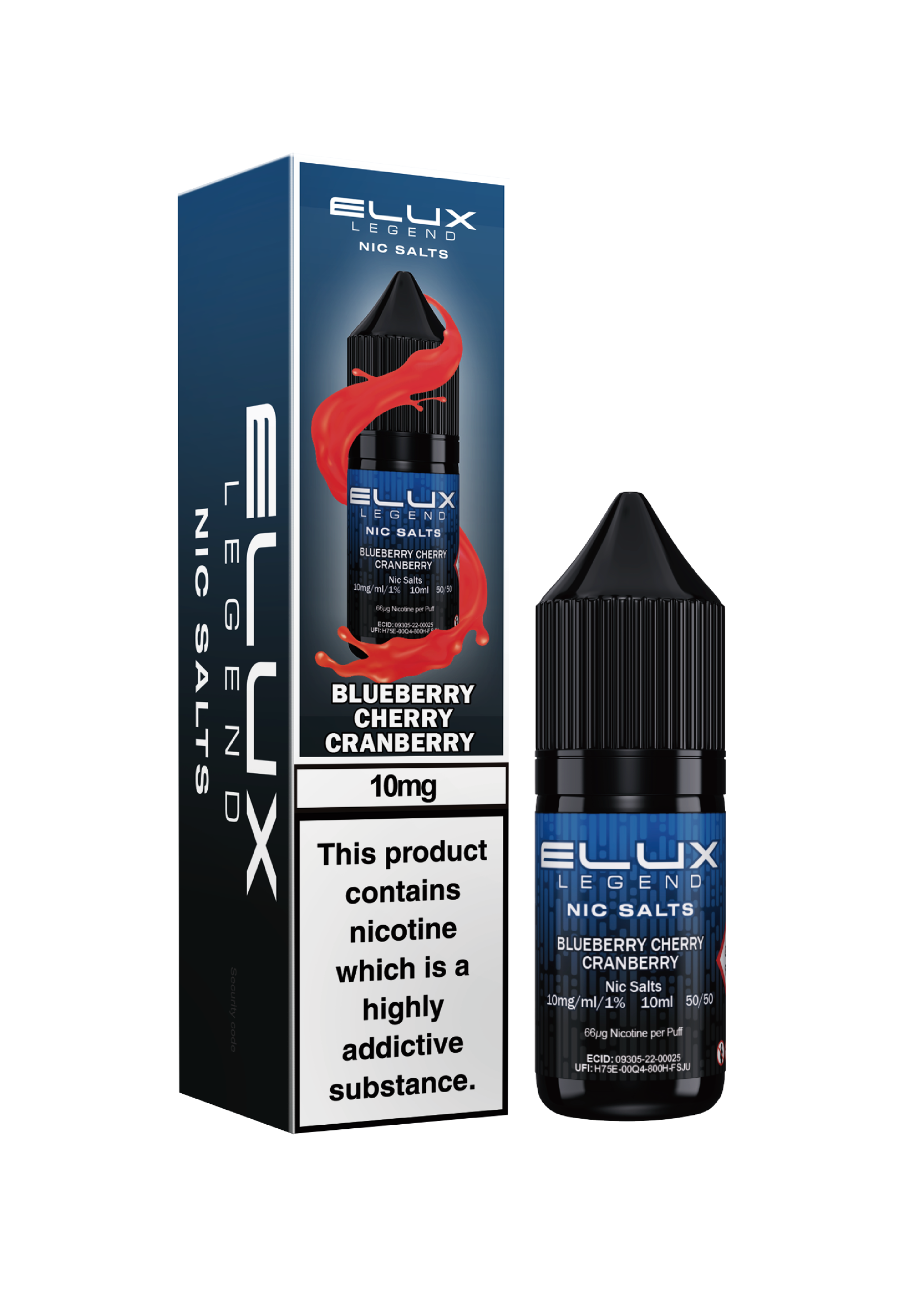 Elux Legends Blue Cherry Cranberry 10mg Nic Salt