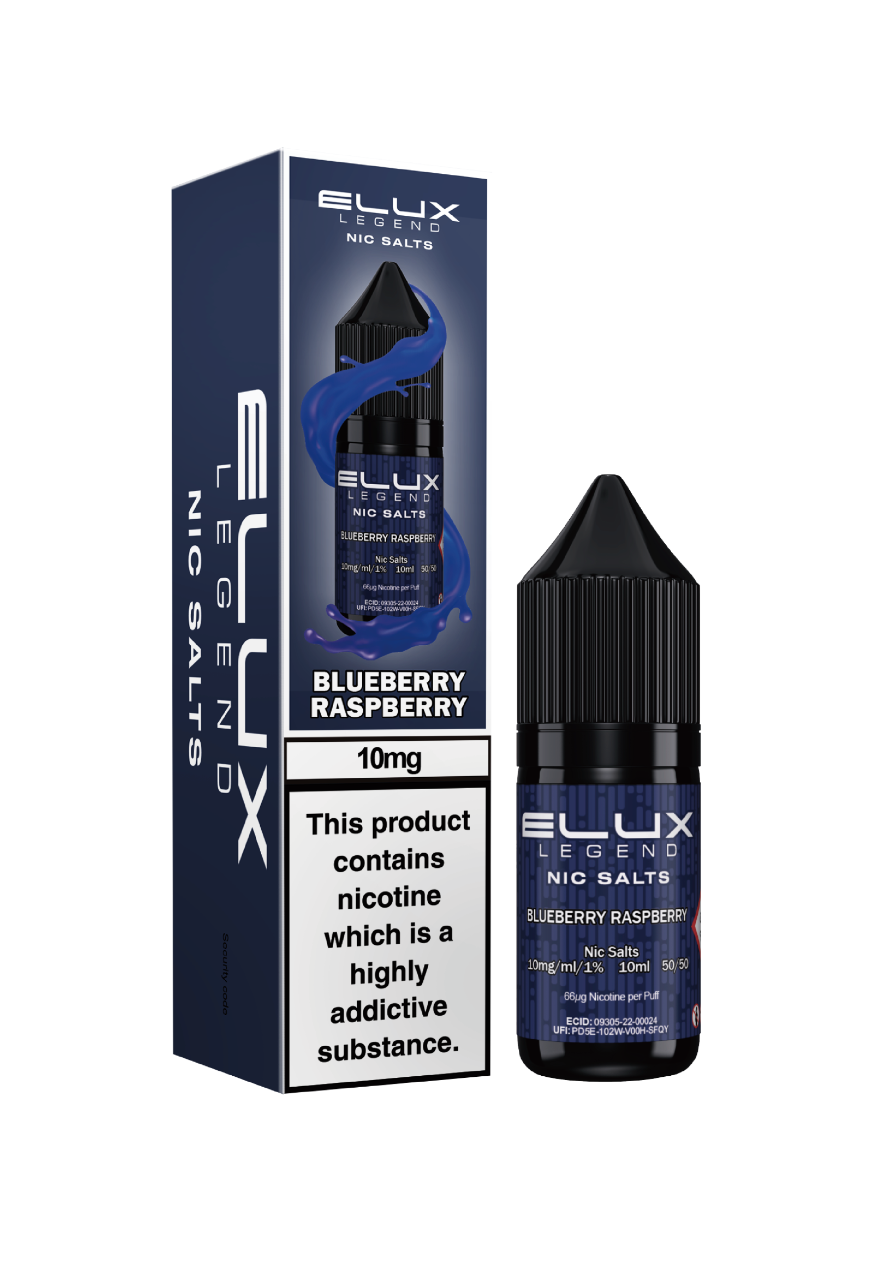 Elux Legends Blueberry Raspberry 10mg Nic Salt