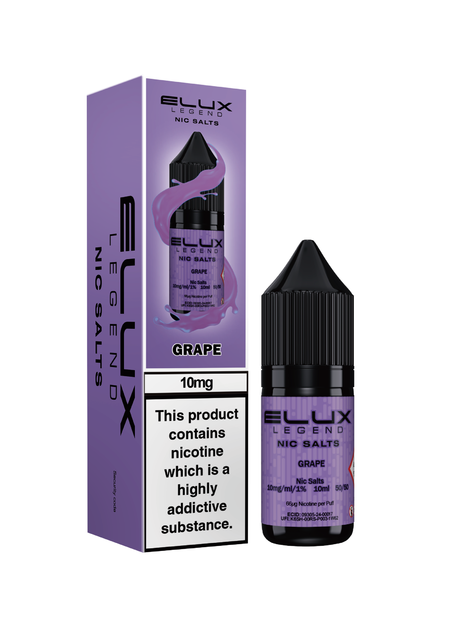 Elux Legends Grape 10mg Nic Salt