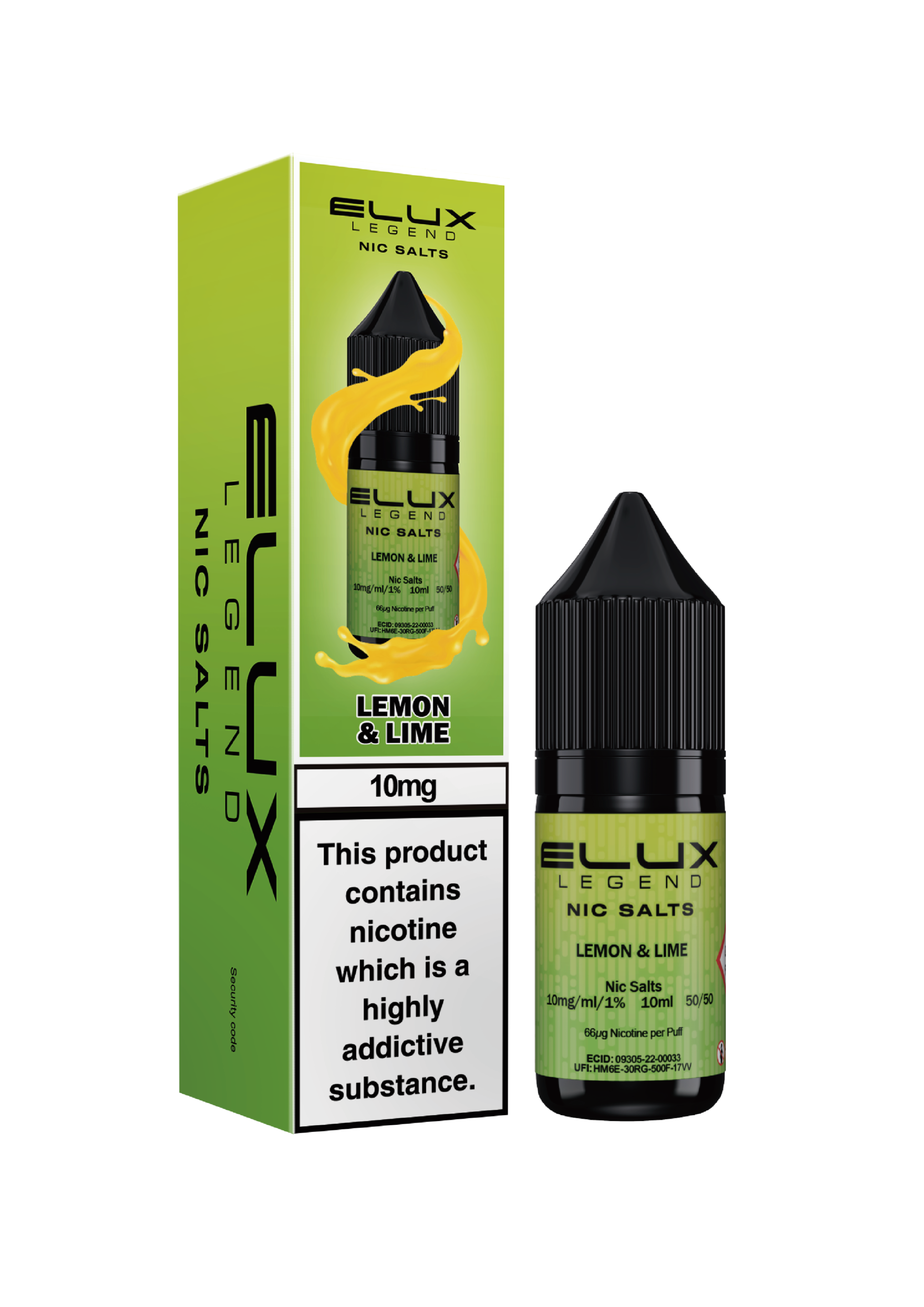 Elux Legends Lemon & Lime 10mg Nic Salt