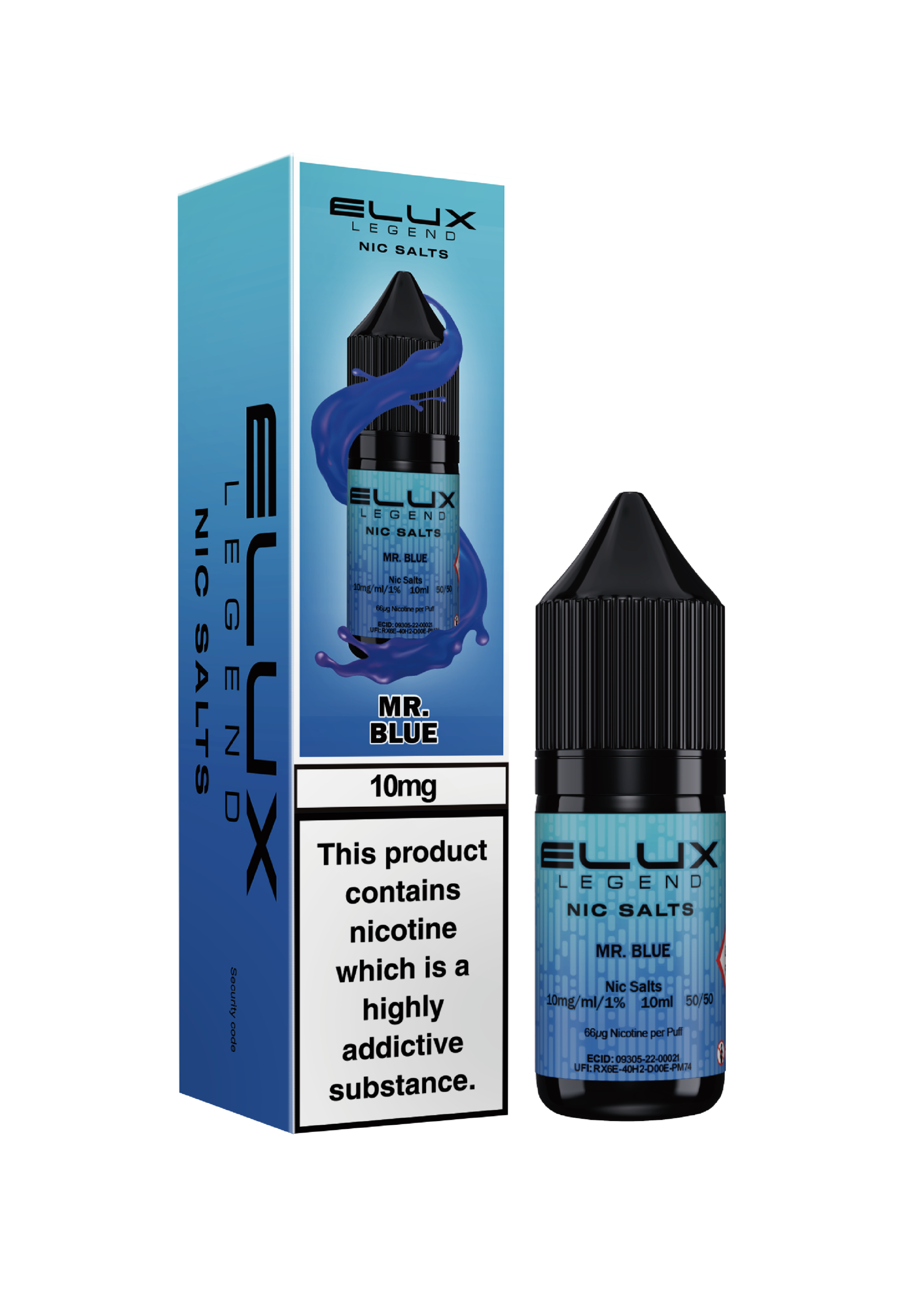 Elux Legends Mr Blue 10mg Nic Salt
