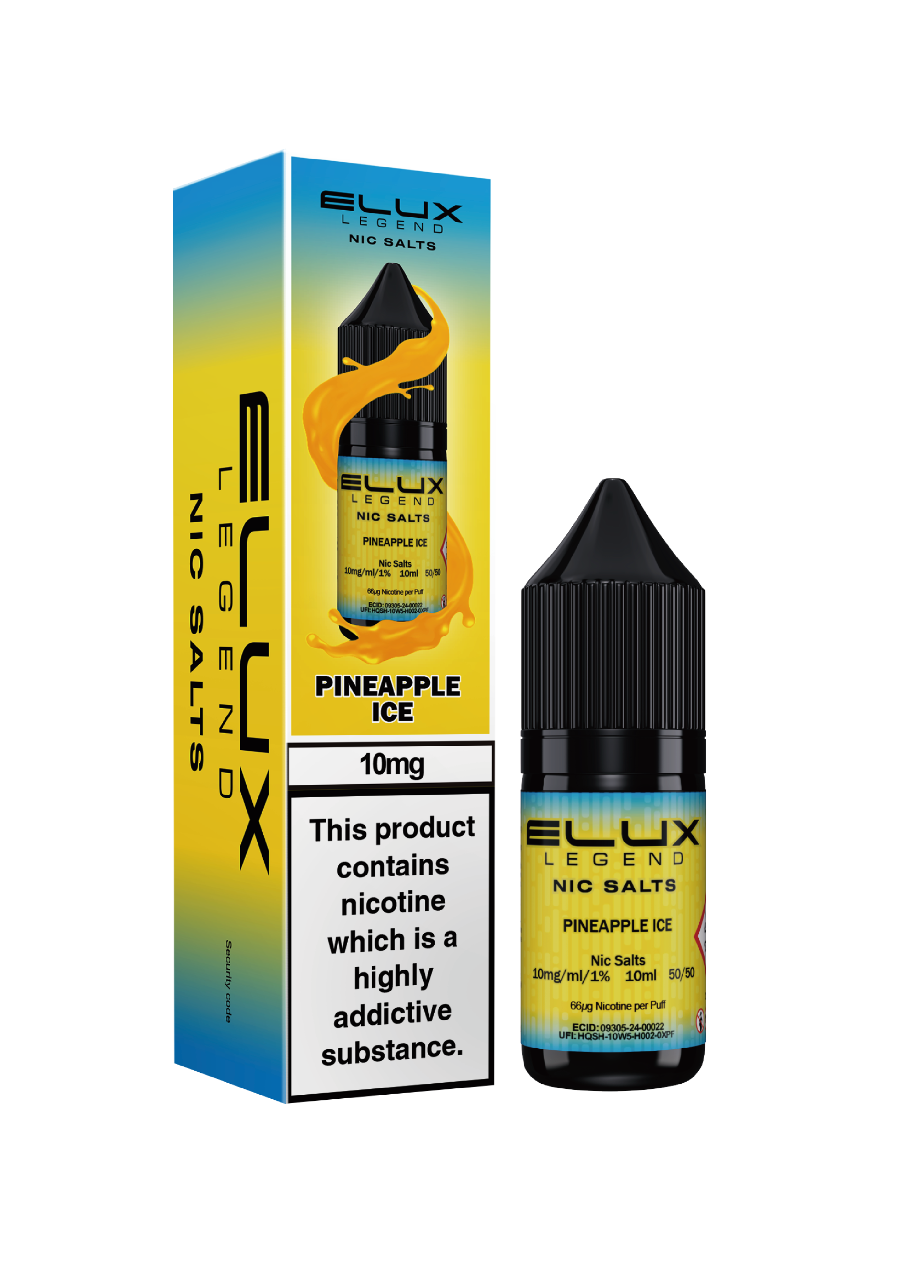 Elux Legends Pineapple Ice 10mg Nic Salt