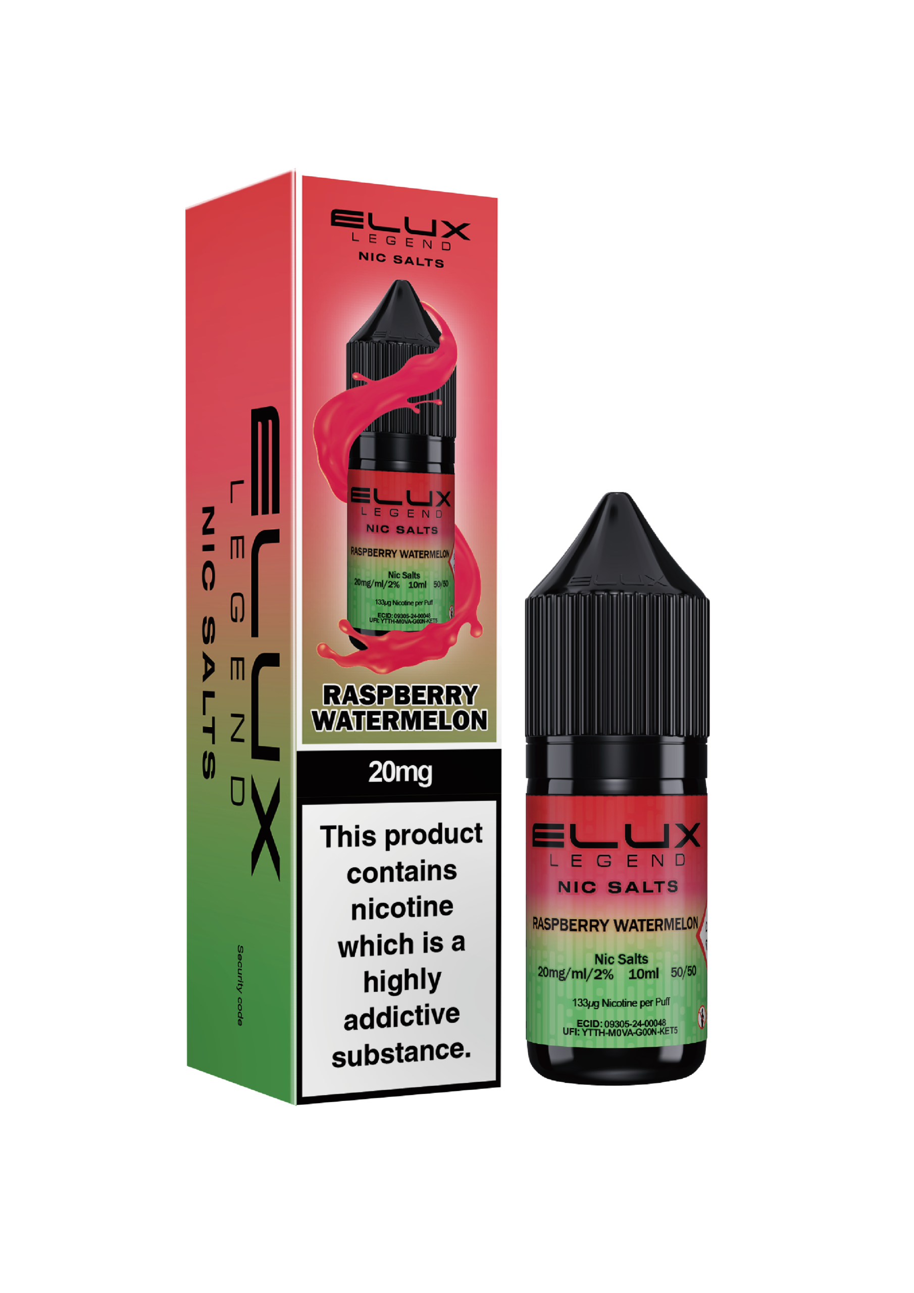 Elux Legends Raspberry Watermelon 10mg Nic Salt