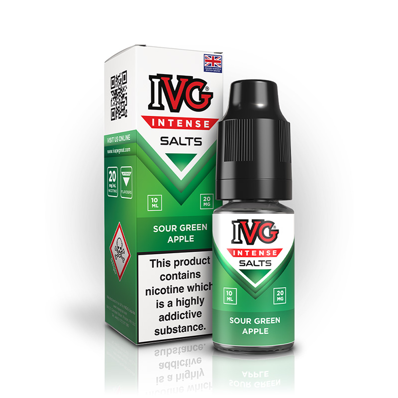 IVG Intense Sour Green Apple Nic Salt
