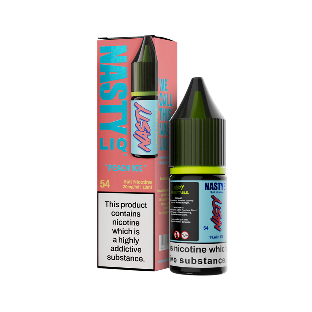 Nasty Liq Peach Ice Nic Salt E-Liquid