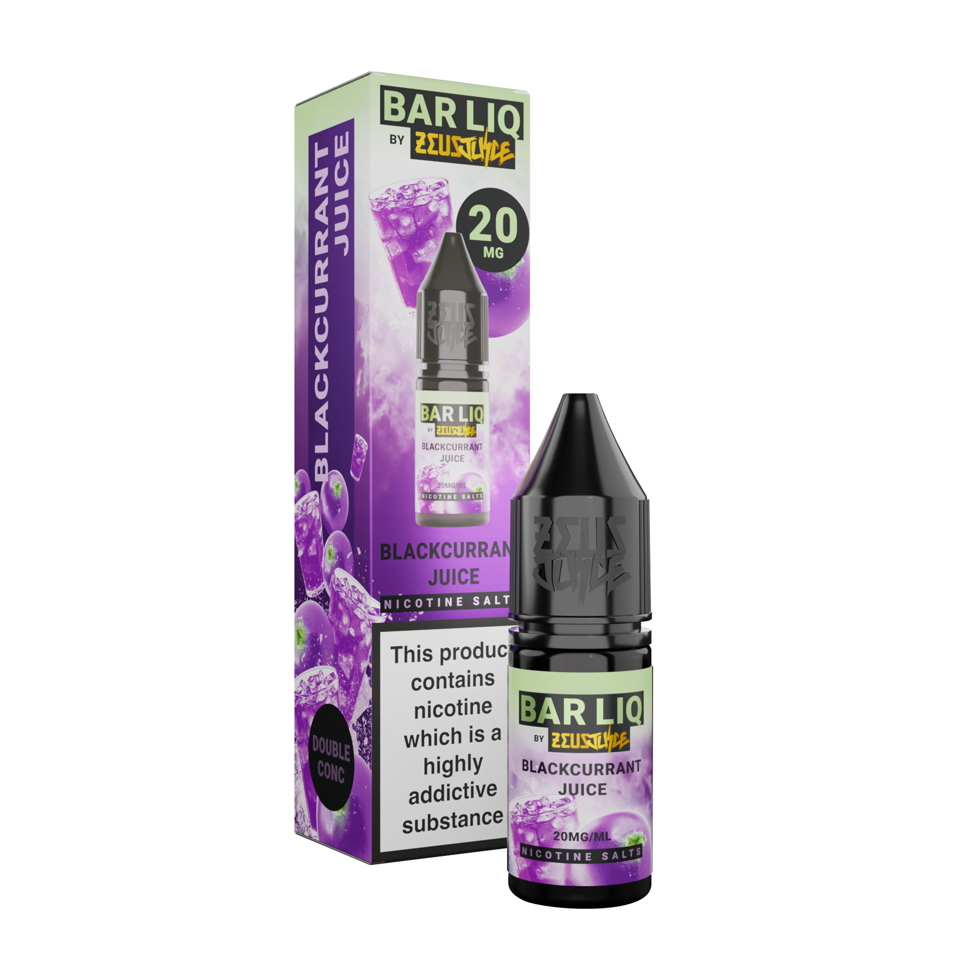 Zeus Juice Bar Liq Blackcurrant Juice Nic Salt