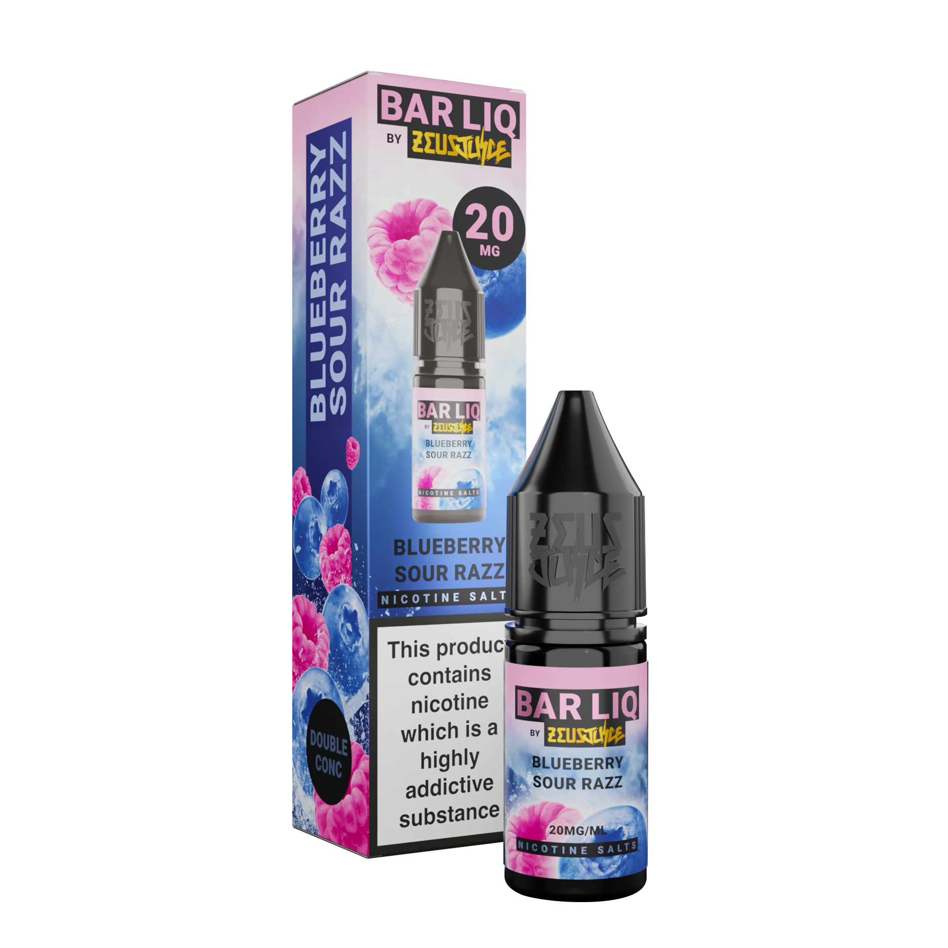 Zeus Juice Bar Liq Blueberry Sour Razz Nic Salt