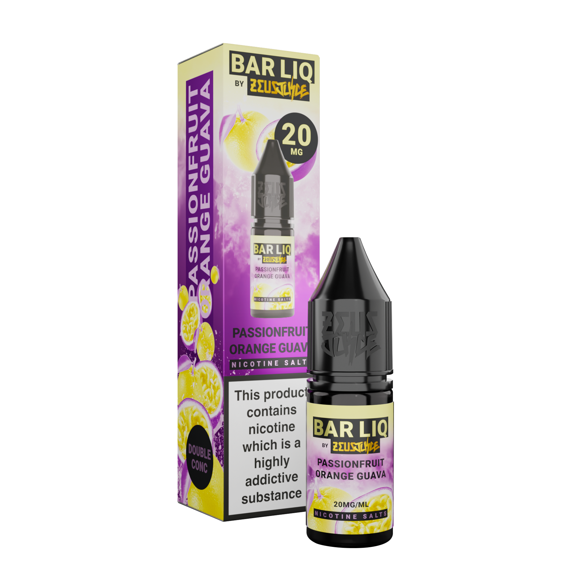 Zeus Juice Bar Liq Passionfruit Orange Guava Nic Salt