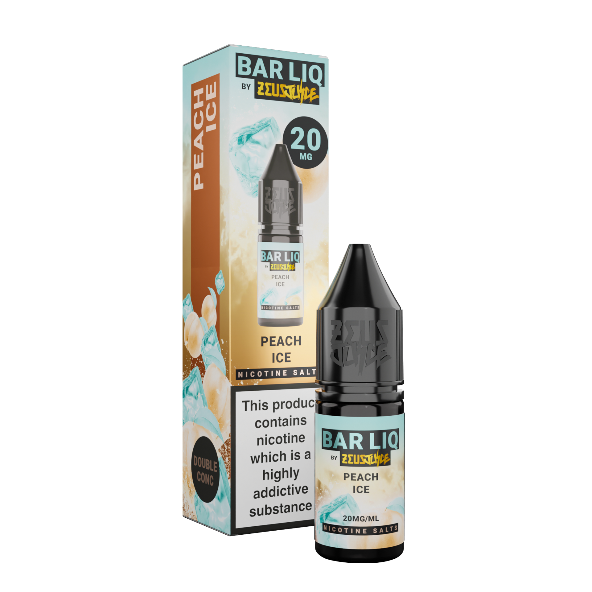 Zeus Juice Bar Liq Peach Ice Nic Salt