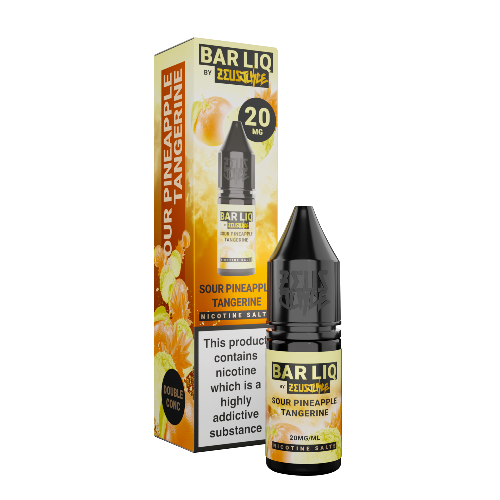 Zeus Juice Bar Liq Sour Pineapple Tangerine Nic Salt