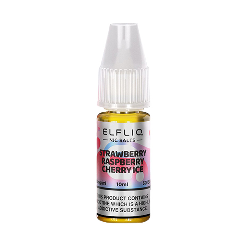 Elfliq Strawberry Raspberry Cherry Ice Nic Salt E-Liquid