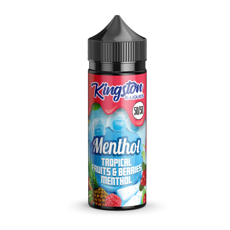 Kingston Tropical Fruits and Berries Menthol 100ml Shortfill